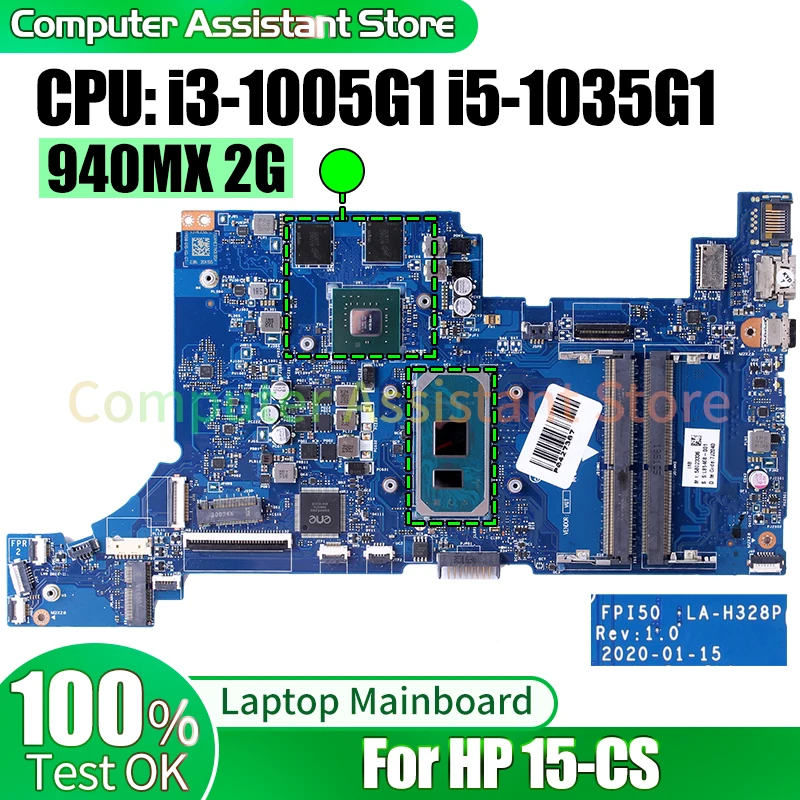 

For HP 15-DW Laptop Mainboard LA-H328P L86464-001 L86468-001 L86467-001 L87542-001 i3-1005G1 i5-1035G1 Notebook Motherboard