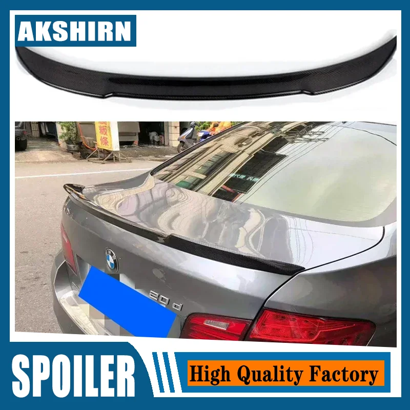 Car Spoiler For BMW 5 Series F10/F10 M5 CS Style Real carbon fiber material Rear Spoiler Trunk wing 2009-2017