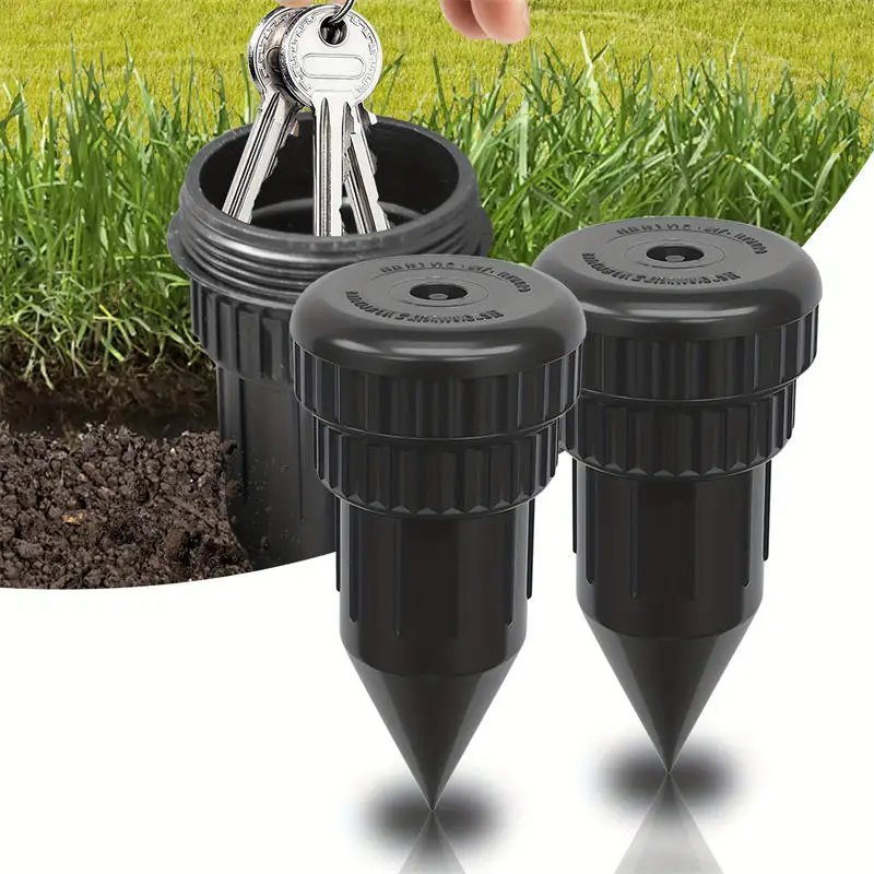 

1/2Pcs Hide Key Cash Hidden Box Sprinkler Head Money Safe Outdoor Garden Yard Hiding Vault Case Waterproof Impact Resistant