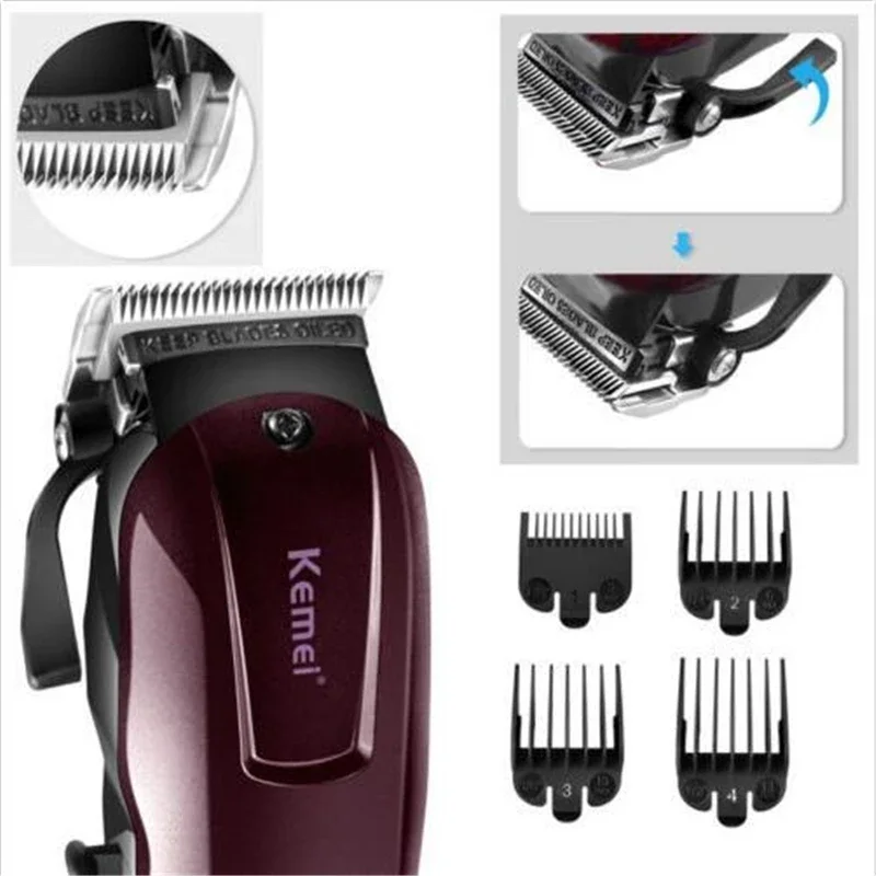 Kemei KM-2600 Carbon Stahl Kopf Elektrische Rasierer professionelle haar clipper Trimmer Leistungsstarke Haar Rasieren Maschine Haar Schneiden Werkzeug