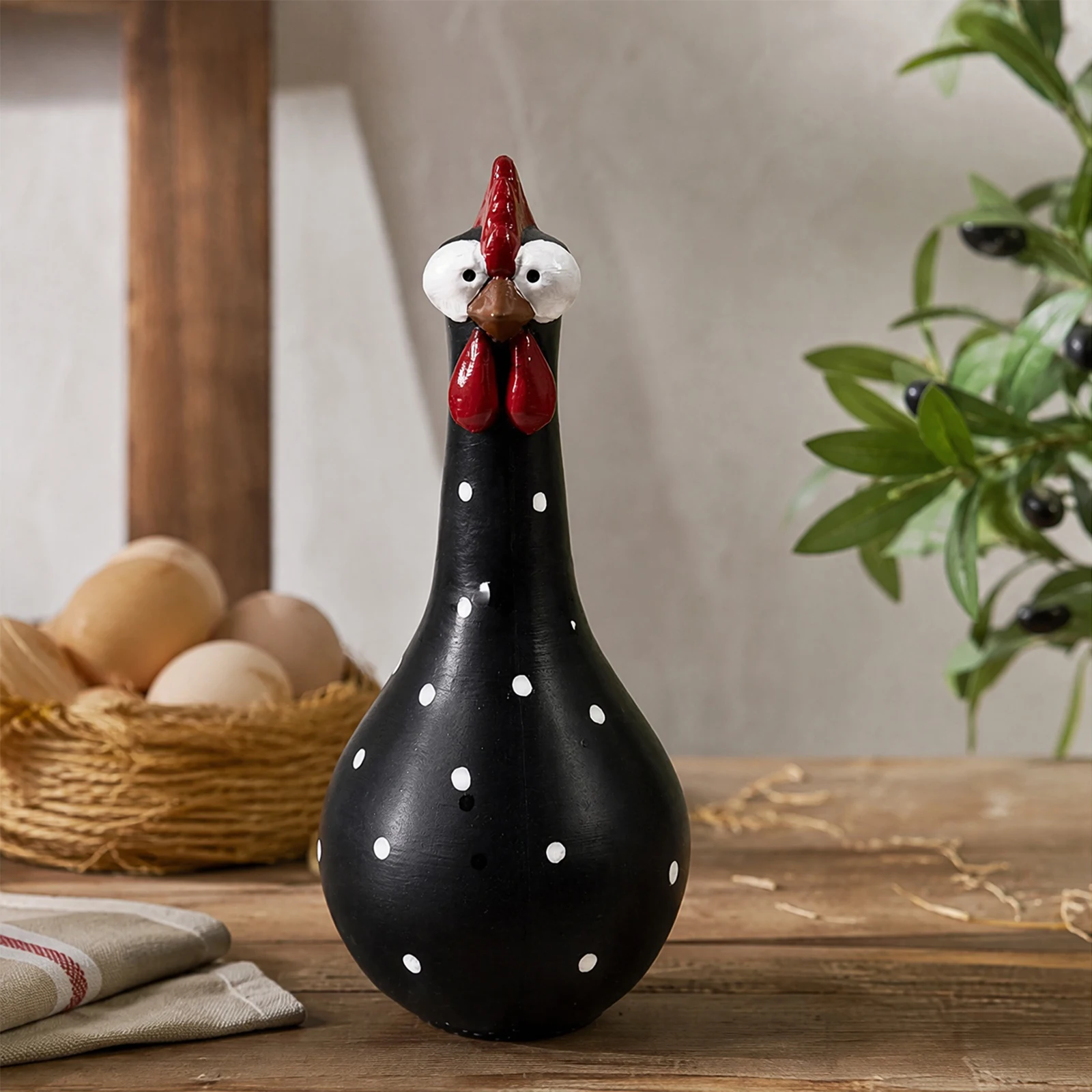 Long-Necked Chick Vase Long Neck Colorful Dot Chicken Vases Long Neck Chicken Vase for Home Desktop Display Florals Arrangement