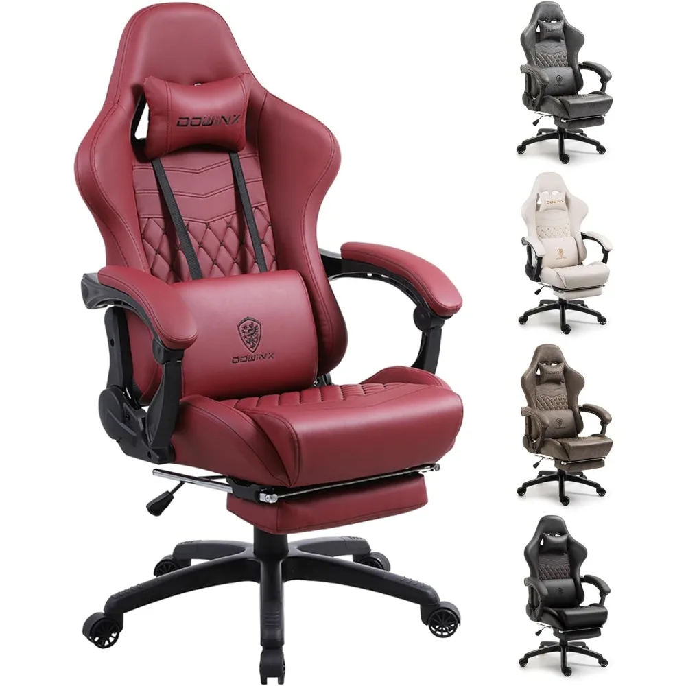 

Gaming Chair Big and Tall, Ergonomic Computer Chair with Footrest and Massage Lumbar Support, High Back Comfortable Gamer