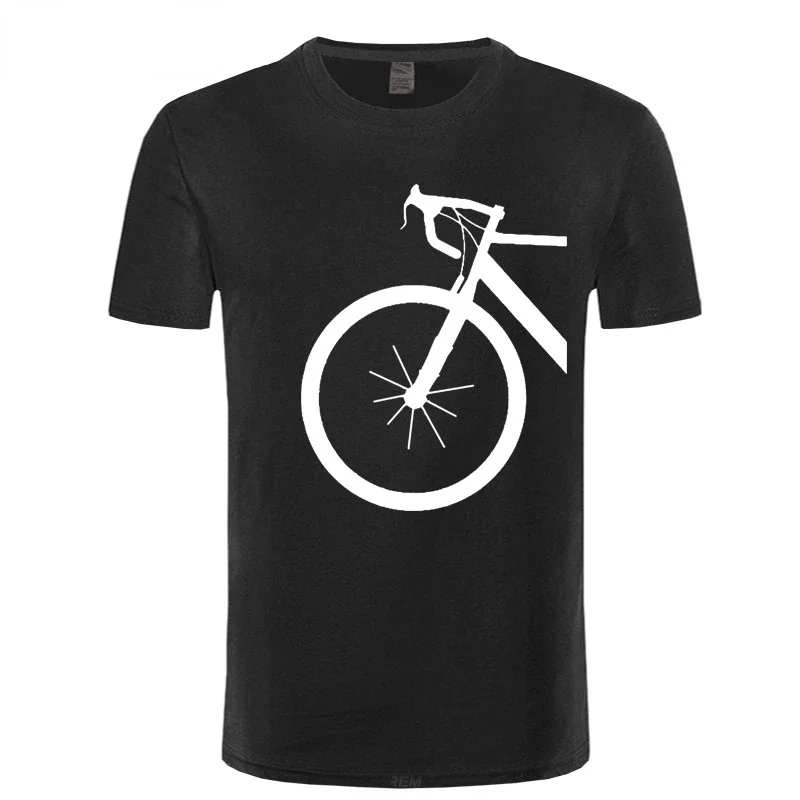 Fashion Design Bicycle Bike Design Men T-shirt Colors Humor Leisure Cotton Tops Comfortable Blouse Creative Cool Casual Pattern