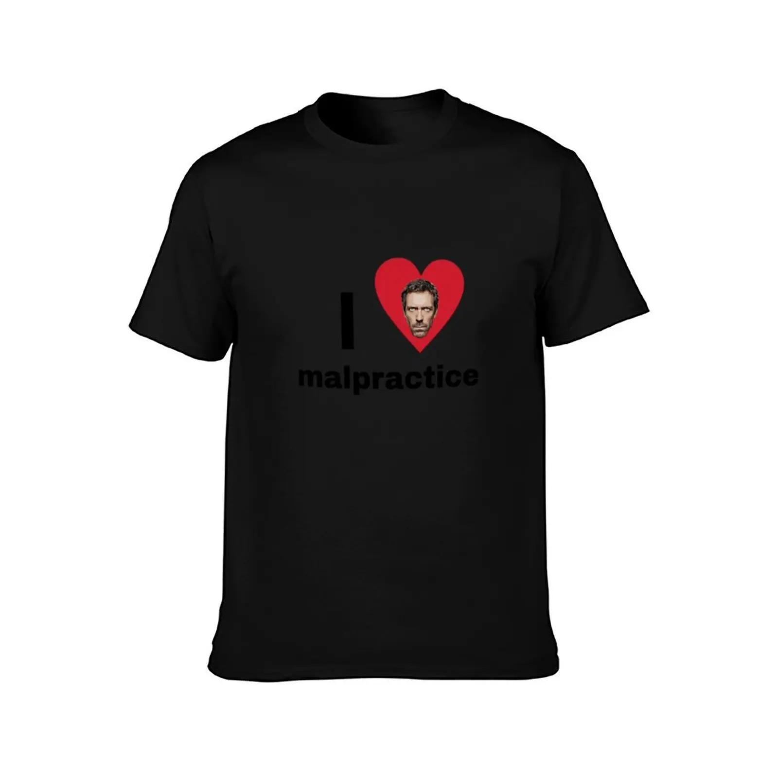 I love malpractice Gregory House md sticker T-Shirt Plus Size Outdoor Casual Top T-Shirt