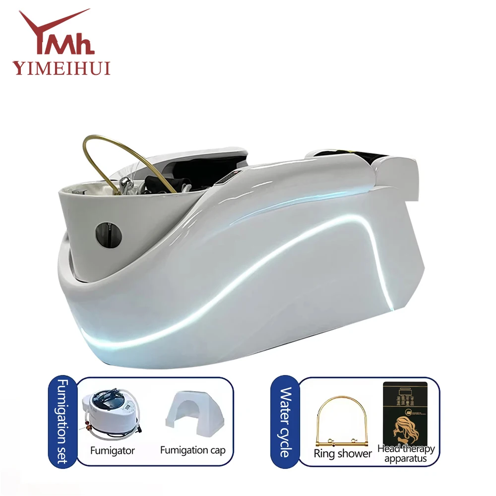 

Salon Furniture Electric Massage Water Circulation Head Spa Shampoo Beds Hair Salon Washing bed