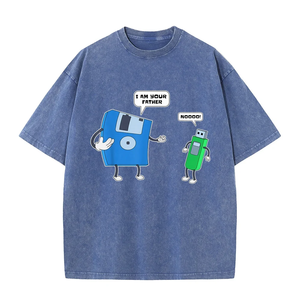 Computer Engineering I mens Father & Son Floppy Disk Engineer Short Sleeve T-Shirt Funny Shirts Man Character Summer Top Humor