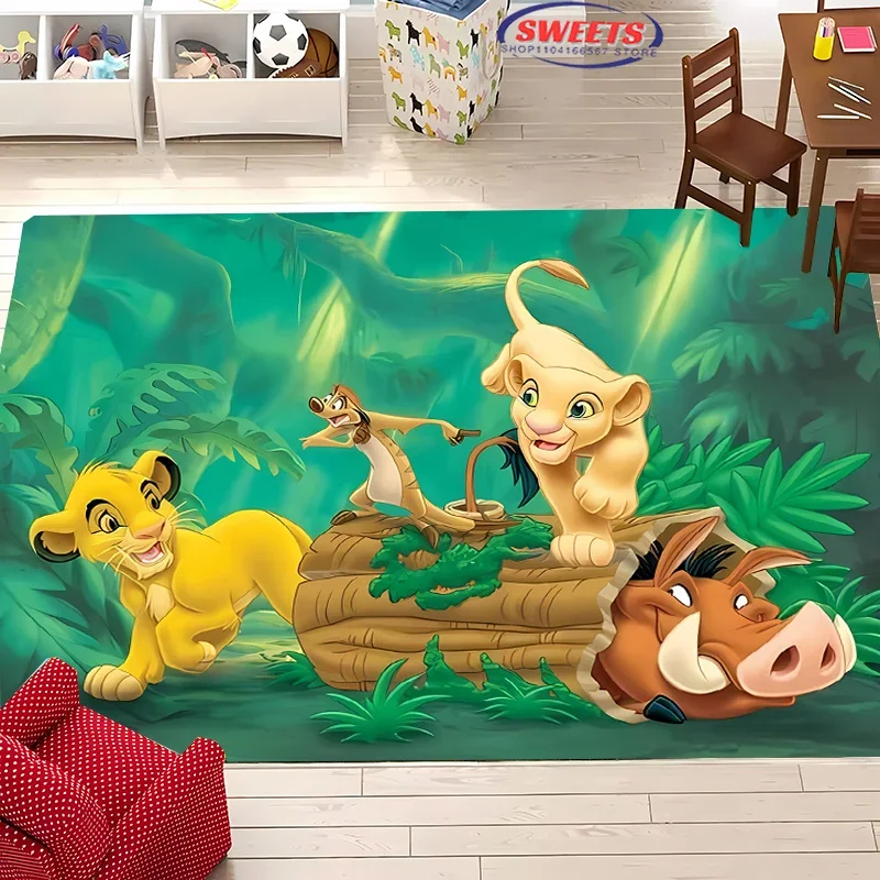 2025 The Lion King Carpet New Release! Anti-slip Sound Insulation, Rug for Living Room Bedroom Bedside Office Areas, Durable Mat