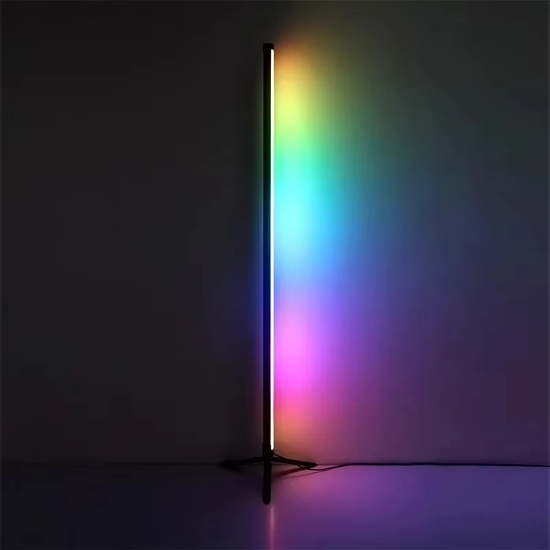 RGB LED自立型ランプ,調整可能な照明,ww cw,スマートアプリケーション,寝室,屋内装飾,コーナー照明