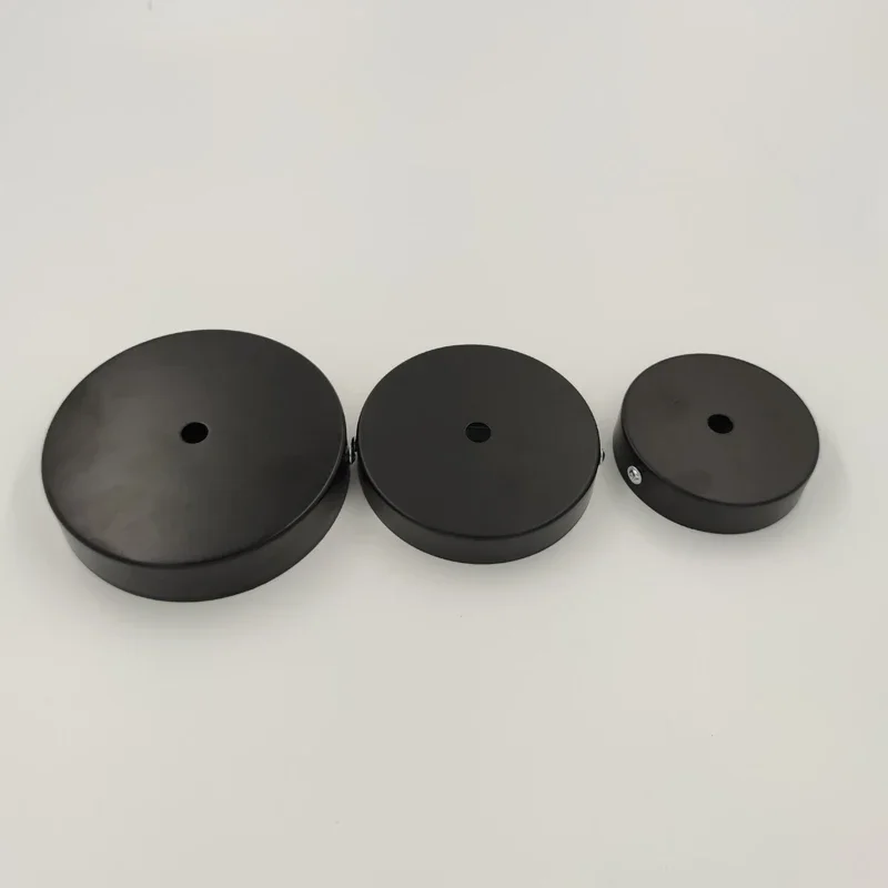 Retro Lamp Bases Ceiling Plate Hanging 8/10/12cm Chassis Base Iron Pendant Lamp DIY Lock Wire Lamp Base Fixture Ceiling Fittings