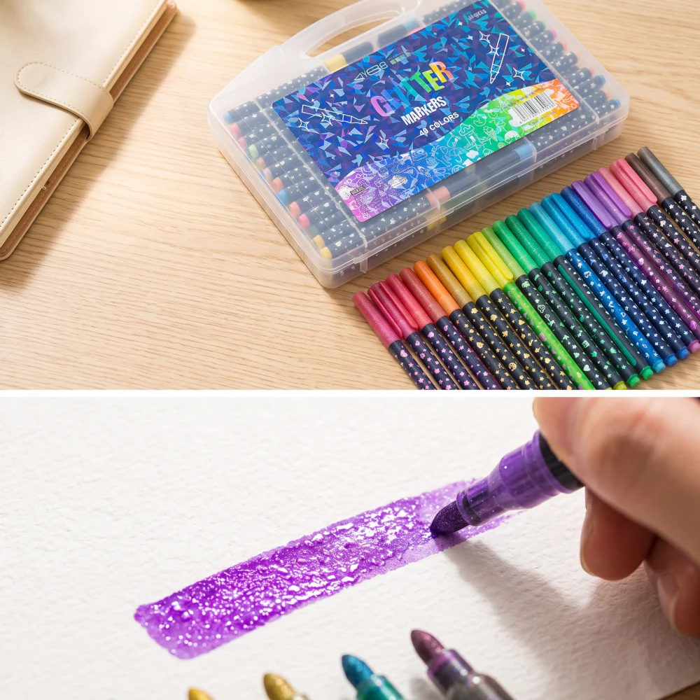 12-80 kleuren glittermarkerset - Copic Marker Sketch recensie en prijs