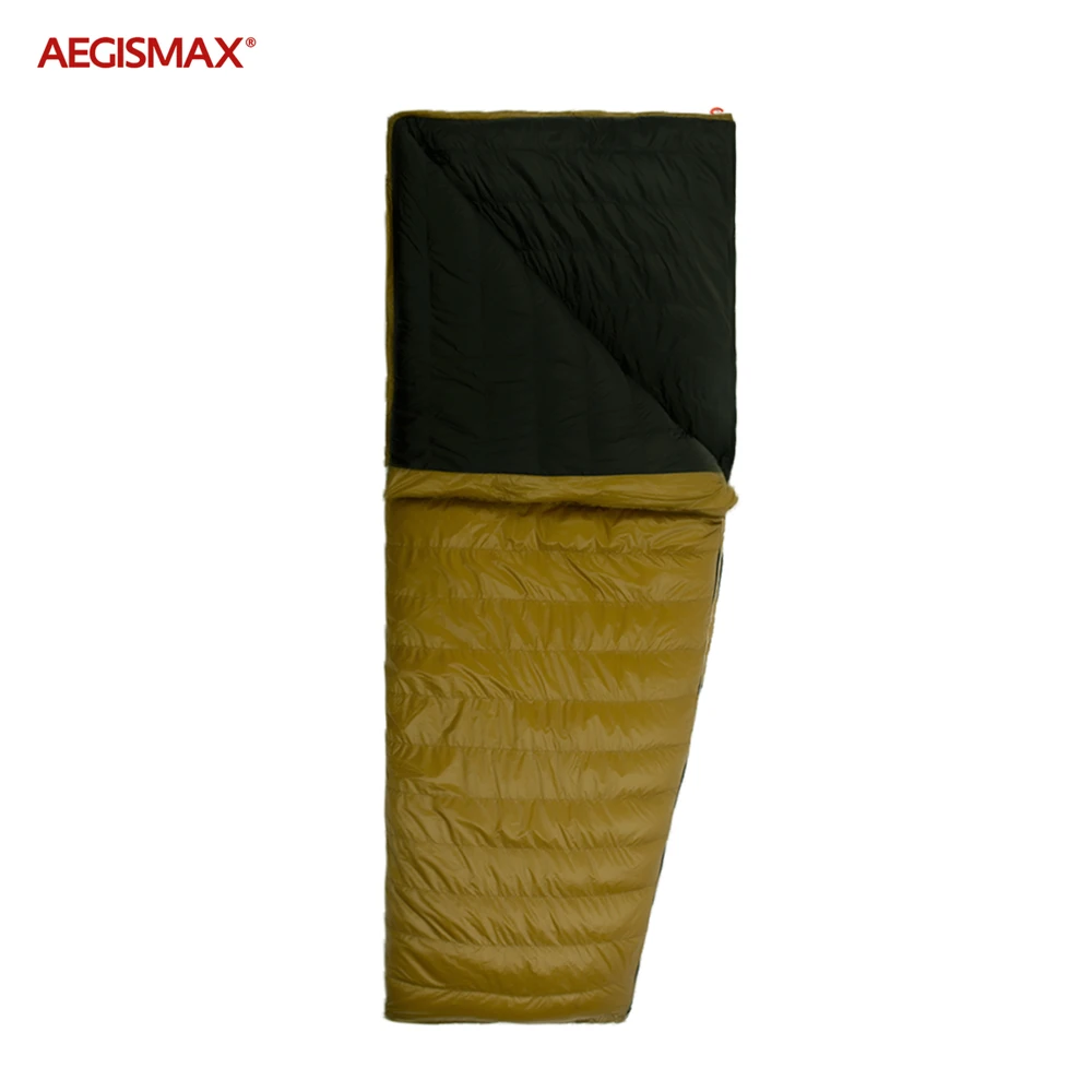 AEGISMAX LIGHT 800FP Goose Down Sleeping Bag Ultralight Camping Envelope Type Splicing Outdoor Hiking 36~45℉Warm Sleeping Bag