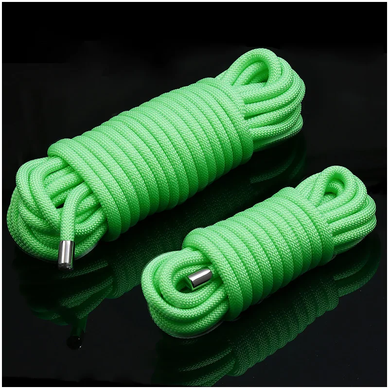 5M/10M Fluorescence Bdsm Rope Sex Toys for Womans Adult Games Shibari Rope Binding Role-Playing Sex Rope Bondage Gear