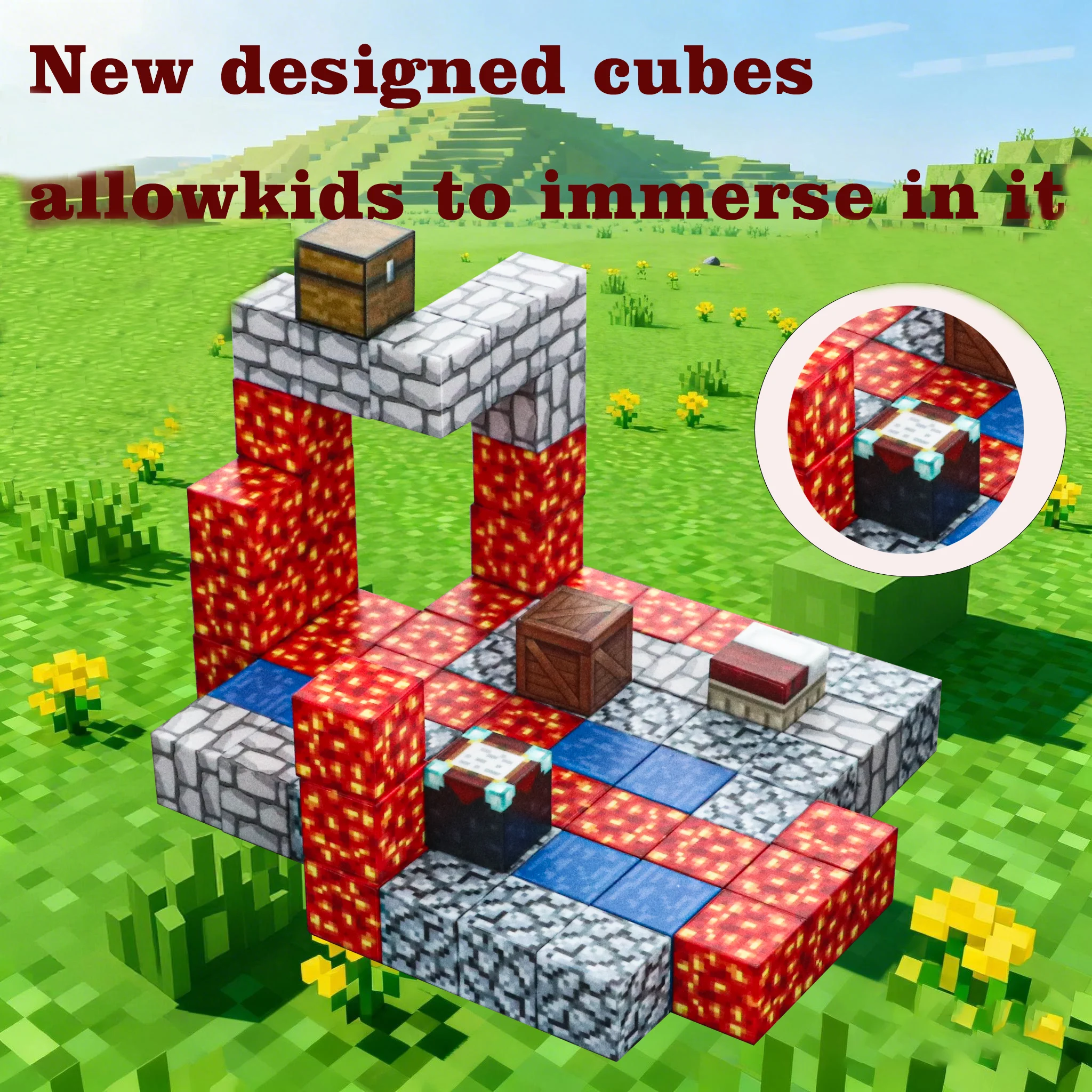 Zestaw magnetycznych klocków GIROMAG 200 elementów z małą zabawką, edukacyjne zabawki STEM dla dzieci w wieku 3-12 lat, kreatywne zabawy budowlane.