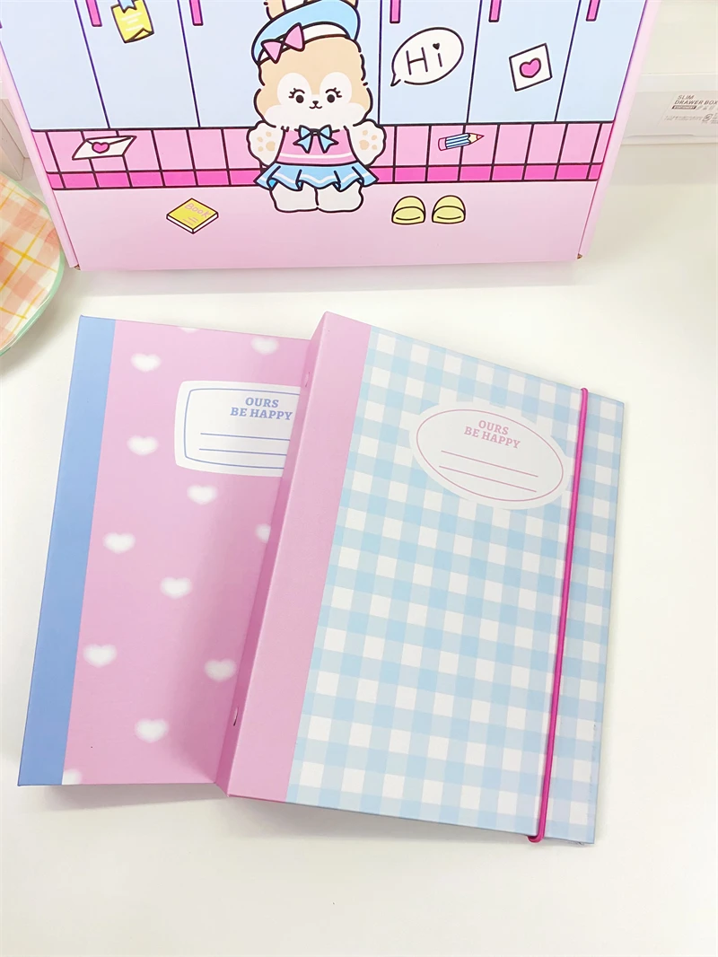 Sharkbang New Arrival A5 Binder Hard Cover Ring Collect Book Boju Journal Refills Kawaii Bandage Postcards Sticker Organizer