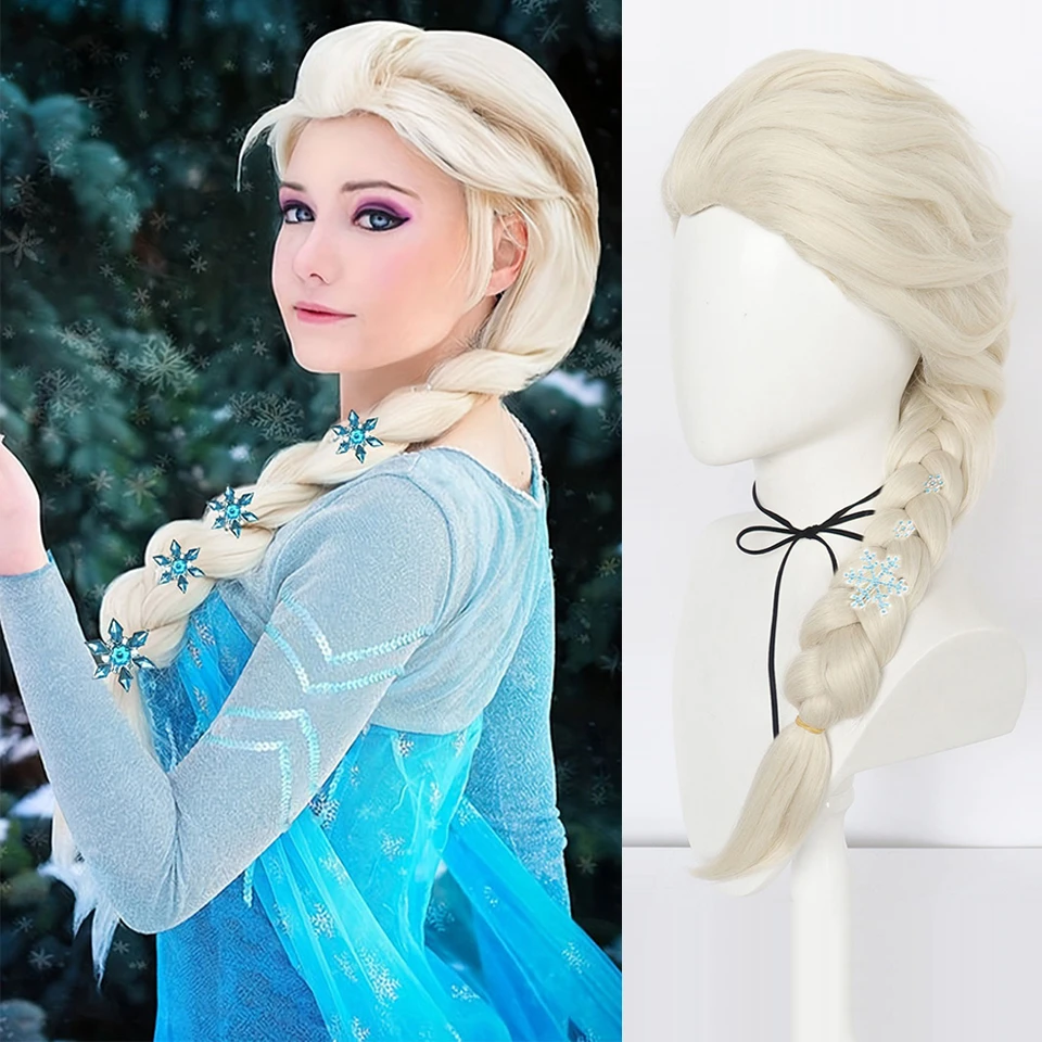 Princess Girls Cosplay Wig Cute Queen Dress Up Hair Cosplay Wigs Halloween Carnival Purim Masquerade Party