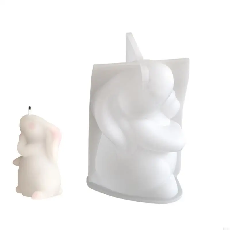 

R3MC Creative Silicone Mold Home Decoration Gypsum Mould Rabbit Shaped Aromatherapies Mold Jewelry Making Supplies
