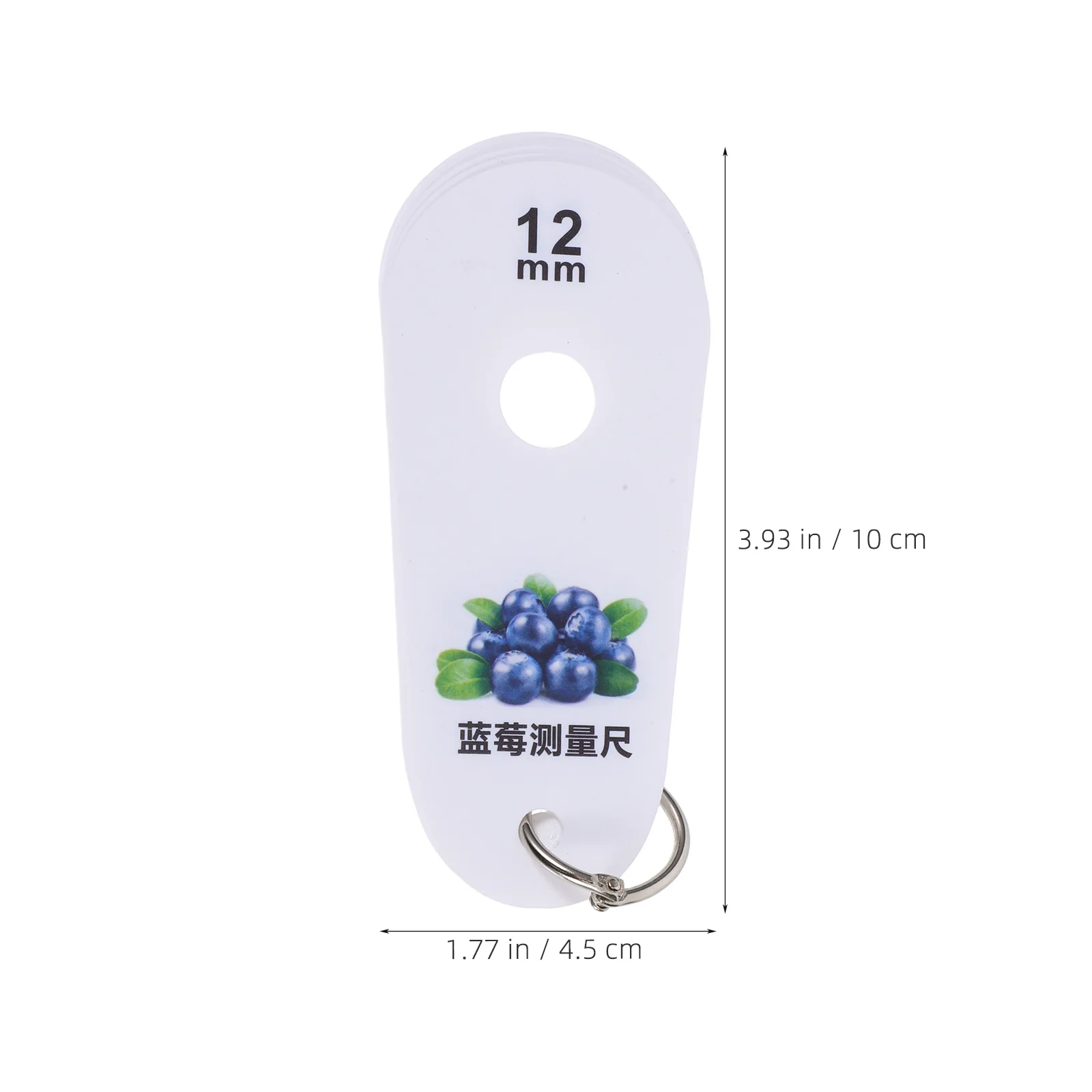 

2pcs Blueberry Measuring Ruler Fresh Fruit Plastic Diameter Caliper Tool Gauge Measurement High Precision Portable Kitchen
