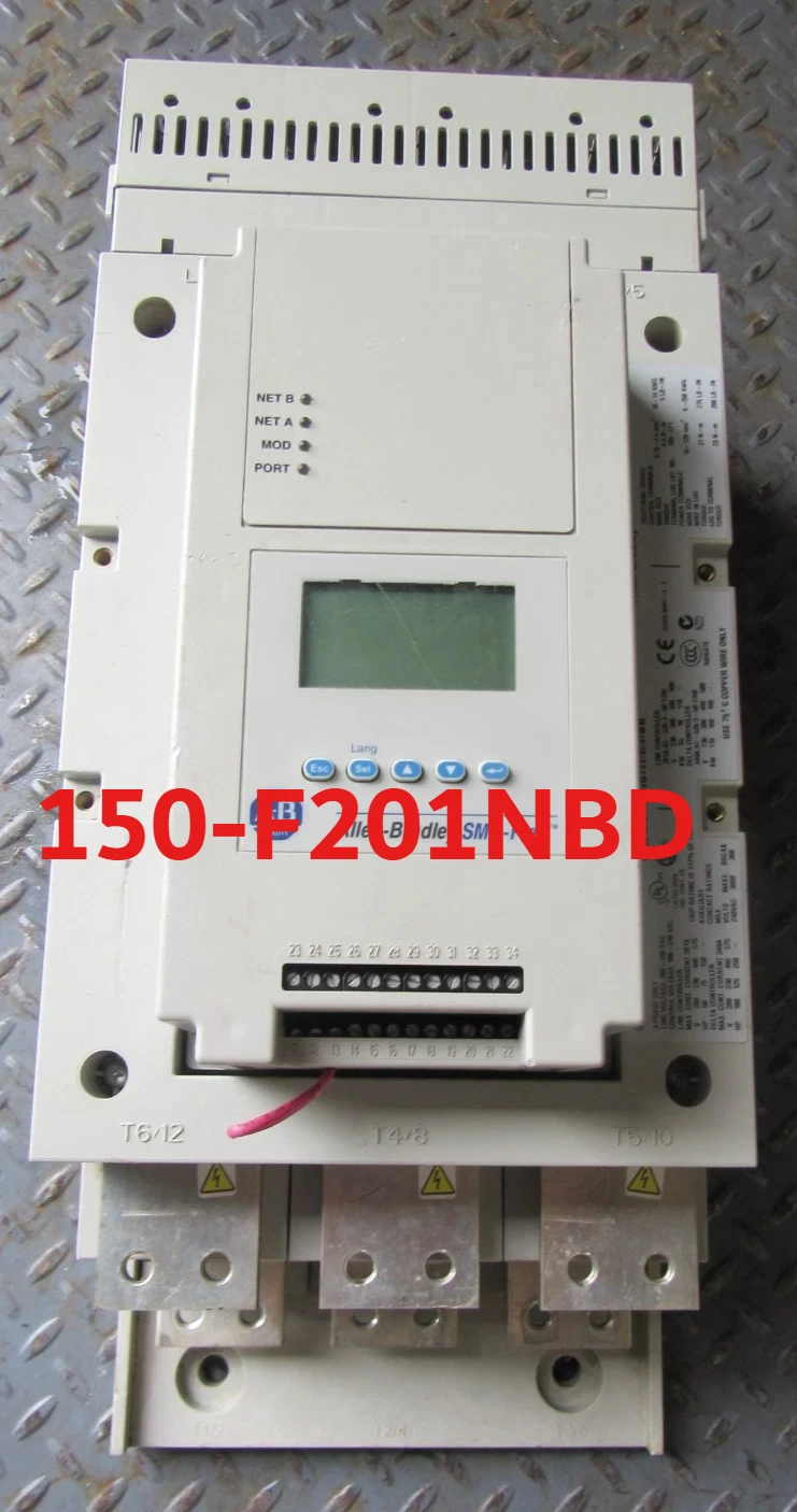 

Б/у 150-F201NBD для контроллера двигателя Allen-Bradley 150-F201NBD SMC Flex 201 A 150