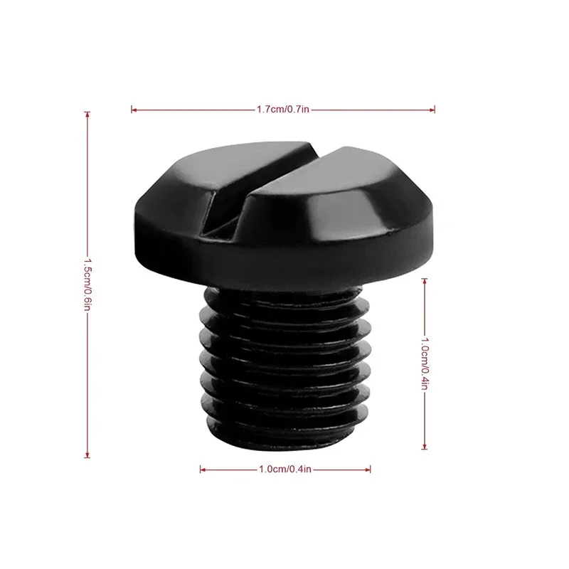 4 Peças Parafusos de Vedação de Furo de Espelho em Alumínio CNC M10x1.25 com Rosca Esquerda e Direita, Parafusos de Acabamento Universais para Motocicleta