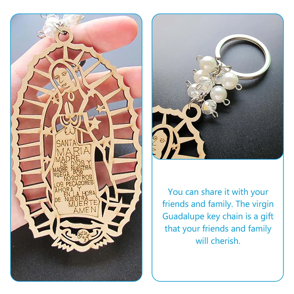 The Gift Baptism Keychain Baby Shower Party Decorations Bulk Virgin Guadalupe Favors for Girls Boys