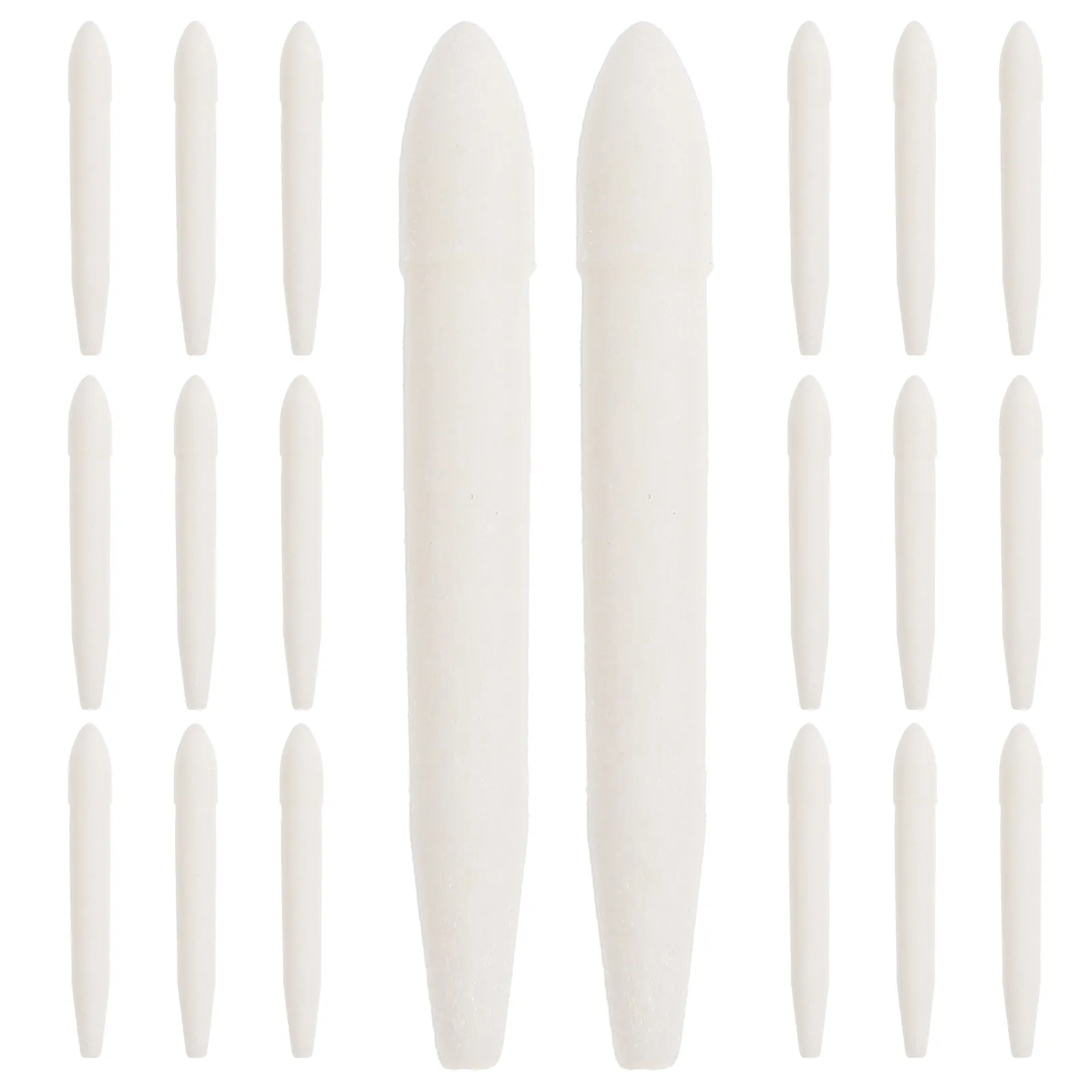 20 Pcs White Fine Liner Art Pen Refillable Paint Nibs Permanent Marker Sketching Supplies