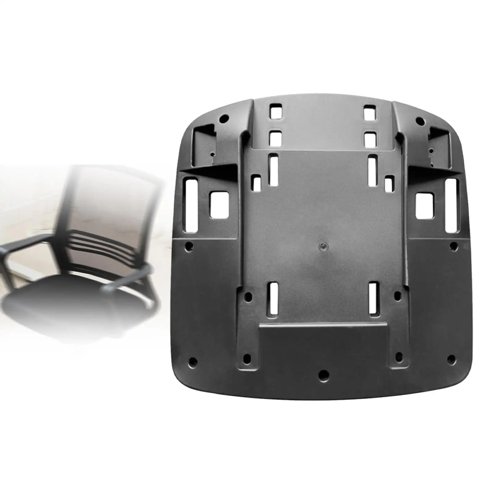 

Desk Chair Seat Shell Replacement Ergonomic Black Repair Parts Computer Chair Base for Company Working Room Internet Cafe