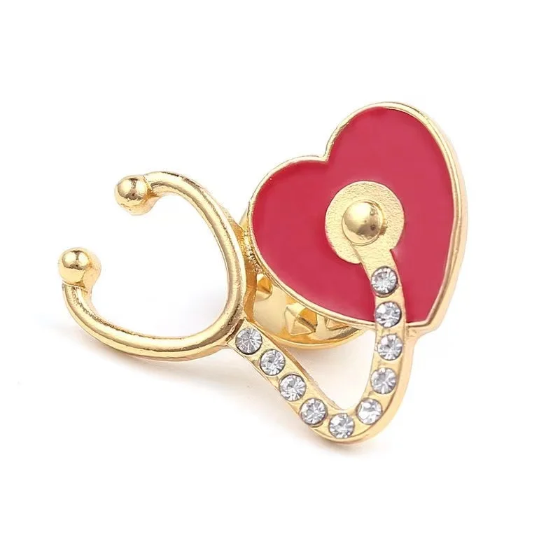 Cute Cartoon Medical Brooch Stethoscope Badge Backpack Lapel Pin Jewelry