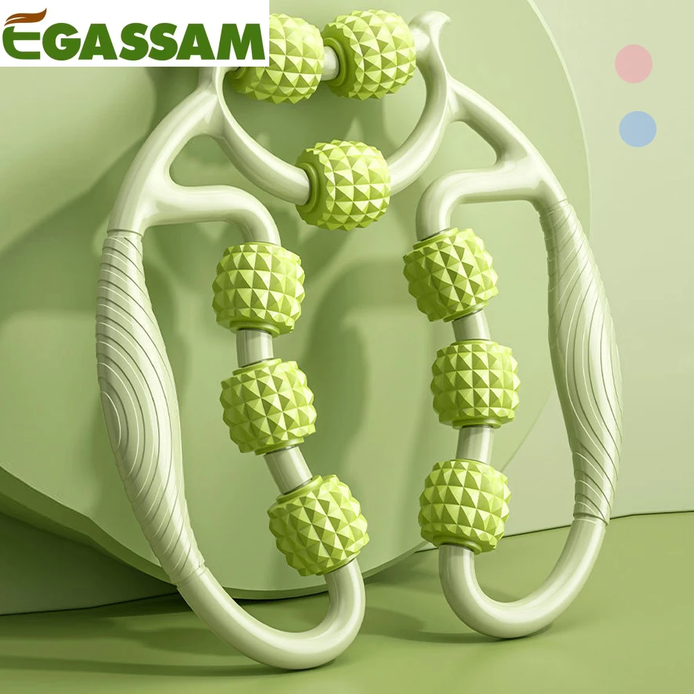 

9-Wheel Fascia Muscle Roller, Cellulite Roller, Massage Roller for Relieve Muscle Soreness Thigh, Calf,Shoulder Reduce Cellulite