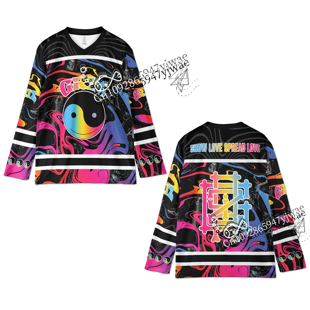 2026 GRiZ Elektronisches Musikfestival Hockey-Trikots Populäre Musik Langarm-Shirts Fan-Sport-Shirts Herren Damen T-Shirt – Detail 5