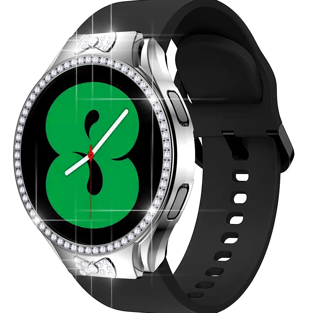 

Watch Case Glitter Pc Protector Easy Install Remove Compatible Watch 4 Full Access Buttons Charging Cover