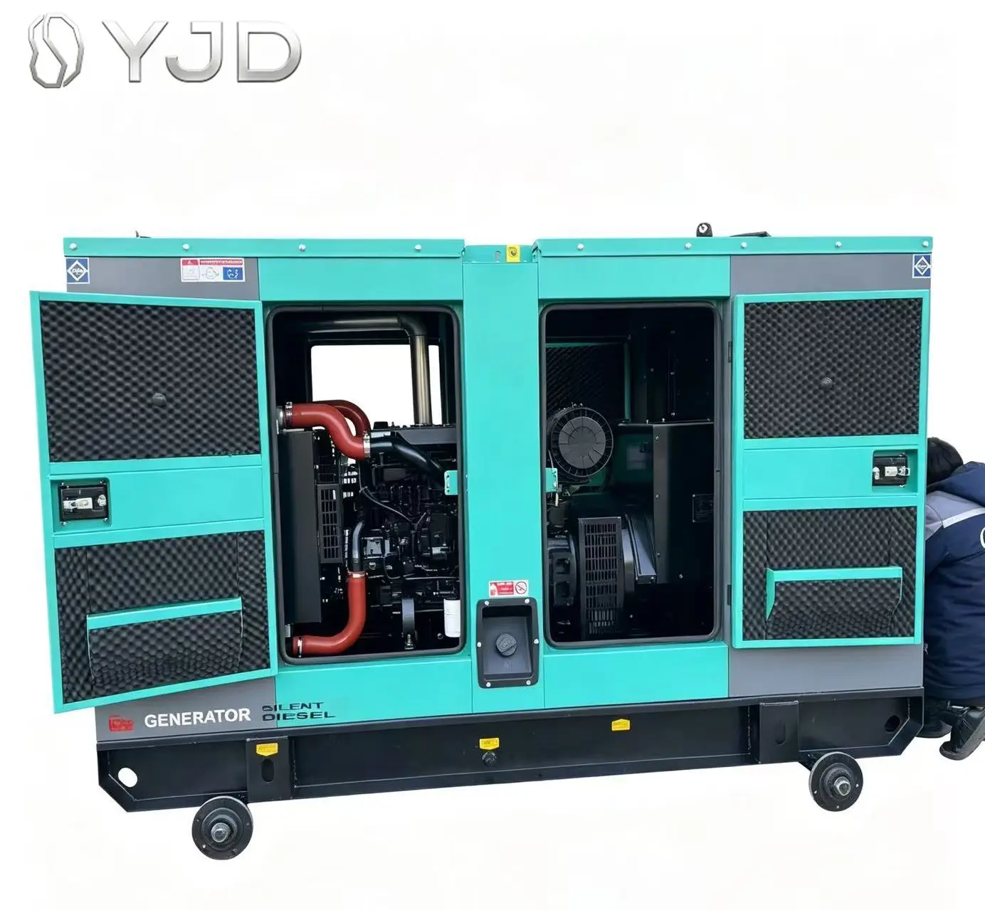 Weic-hai WP4.1D100E200 100KW 125KVA Brushless Alternator High Speed Diesel Silent Canopy Type Diesel Generator 1500/1800RPM