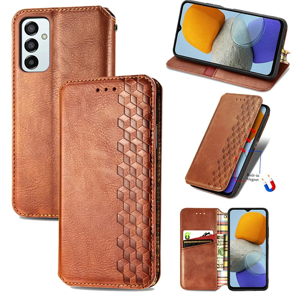 

For Samsung M13 M23 M33 M52 M53 5G Flip Case Leather Wallet Magnet Cover for Samsung Galaxy M14 Case M12 M22 M32 M 31 21 S M04