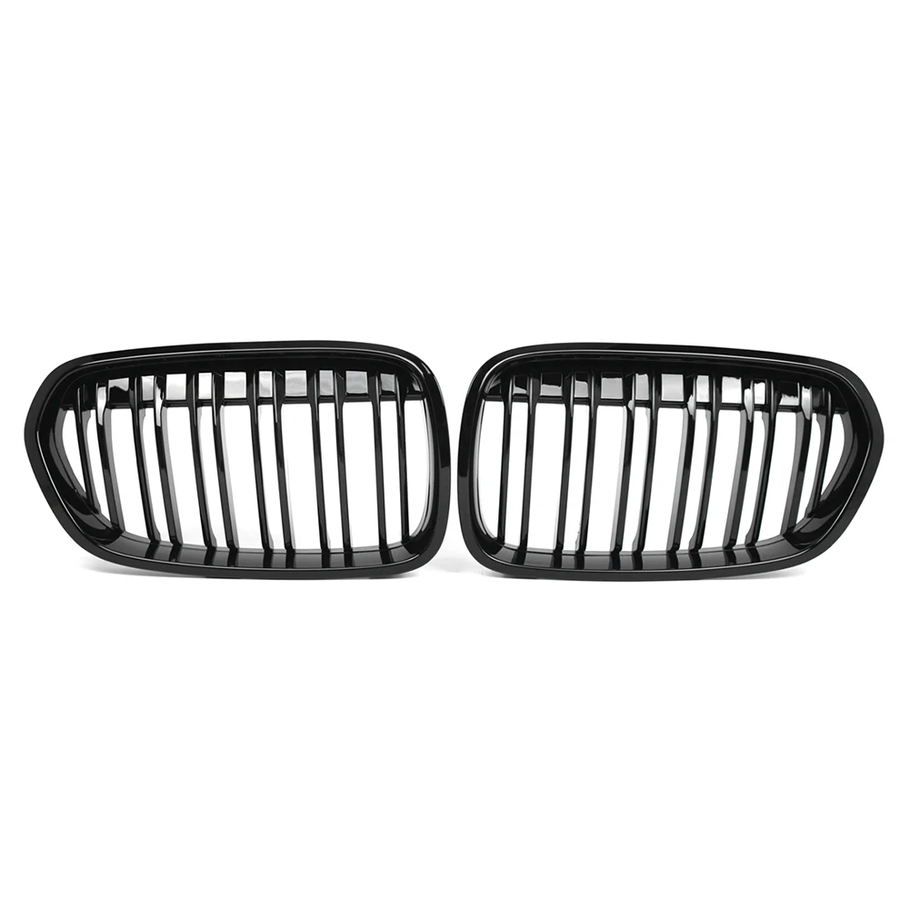 1 Pair Car Dual Slat Front Bumper Grille Kidney Grill For BMW 1 Series F52 2016 2017 2018 2019 2020 202