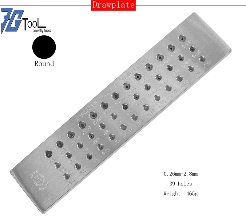 Wolfraamcarbide Draadtrekplaat Voor Sieraden Maken Ronde Rechthoek Zeshoek Ovale Vierkante Vorm, Sieraden Gereedschap