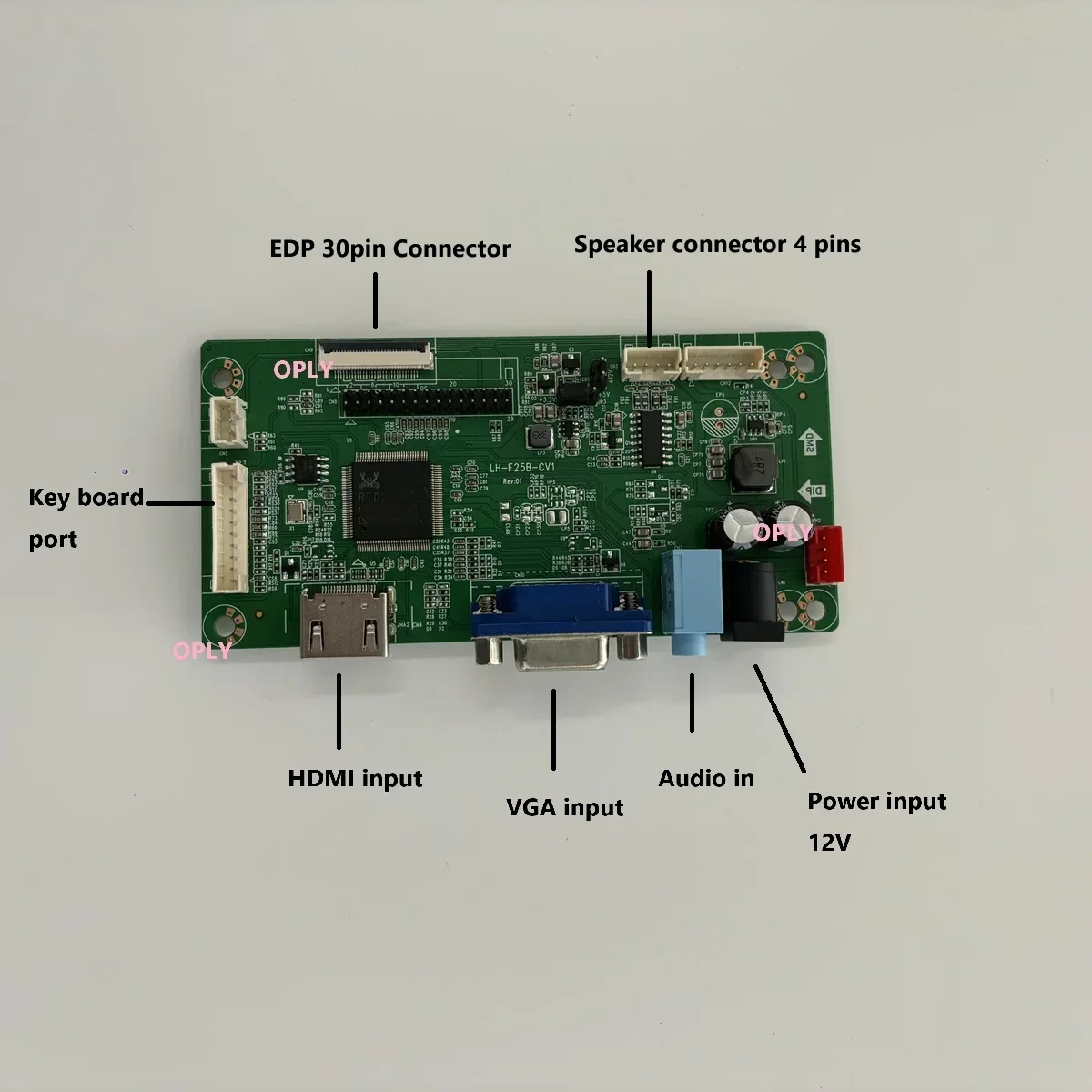 EDP HDMI-Compatible VGA Controller board for LP156WHB-TPA1 LP156WHB-TPB1 LP156WHB-TPC1 LP156WHB LP156WHB-TPA2/TPD1 1366*768 LED