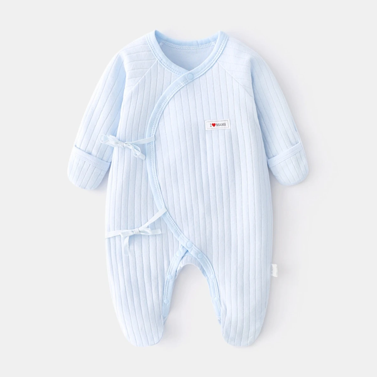 0-6 Months Infant New Model Footed Jumpsuit Baby Boy Soft Pure Cotton Onesie Infant Girl Warm Spring Autumn Outwear Daily Romper