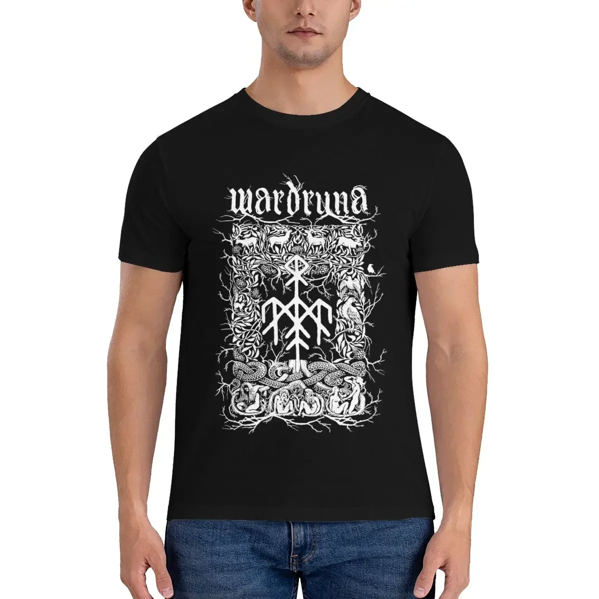 Nordik Folk Wardruna T-shirt Tee Shirt Rare Print Harajuku Streetwear