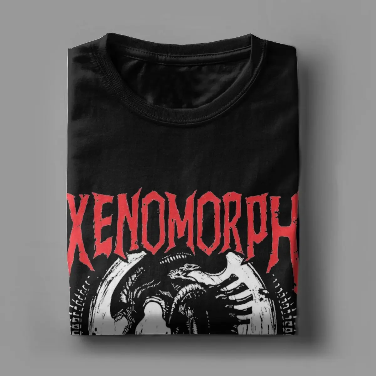 Men\'s T-Shirt Death Metal Xenomorph Alien Movie Amazing 100% Cotton Tee Shirt Short Sleeve T Shirt O Neck Clothing Summer