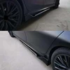 BMW,エクステンション,bmw,g20 g21 3シリーズm,2019-2023用の光沢のある黒いスカート 2