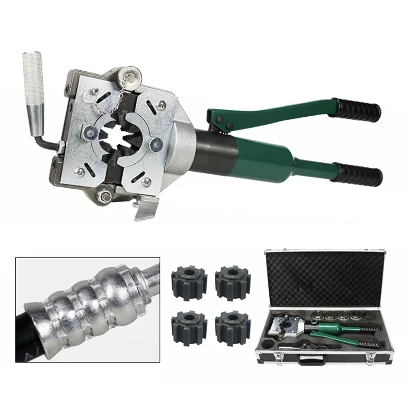 12 Tons Manual Hydraulic Small Crimper Pipeline Maintenance Tool Portable Automotive Air Conditioning Pipe Press