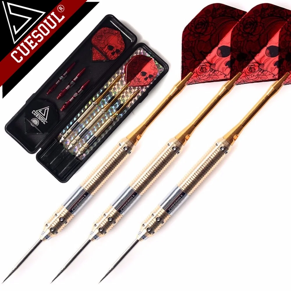 

CUESOUL 23g/25g/27g Lightweight Female Steel Tip Darts with Slim Case