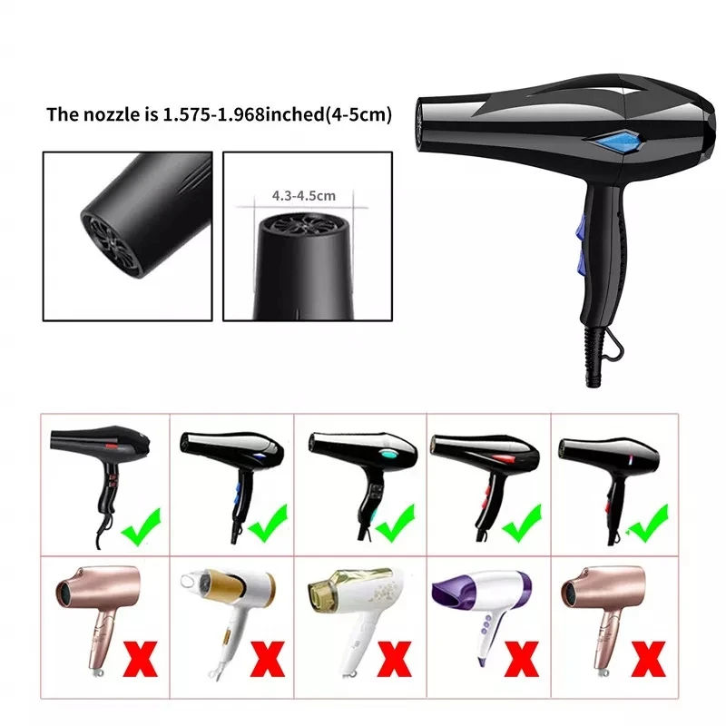 Lohas Universal Collapsible Silicone Hair Dryer Diffuser Attachment  Hair Dryer Diffuser For Curly Hair