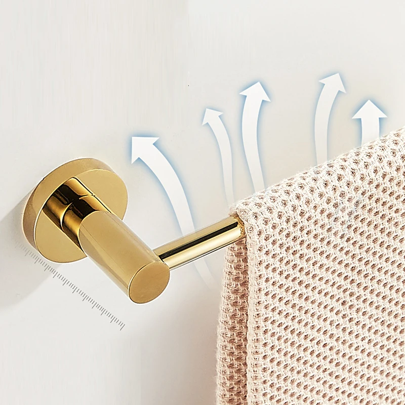 Gold Color Plated High Quality 304# Stainless Steel Bathroom Accessory,Single Towel Bar,Towel Rail, Towel Holder