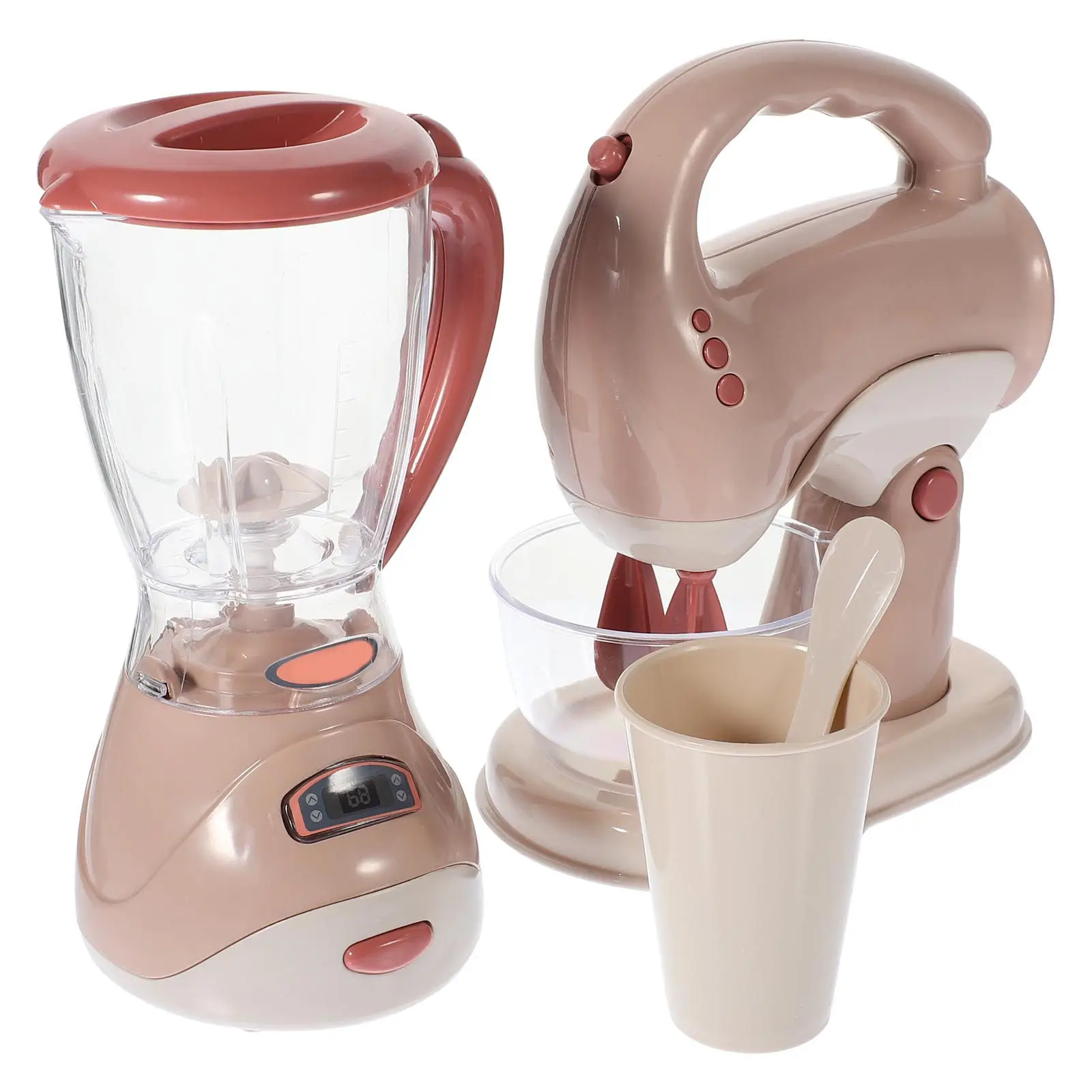 

1Set Lifelike Mini Kitchen Appliance Set for Kids Role Play Learning Activities Pretend Cooking Set Juicer Mixer Blender Fine