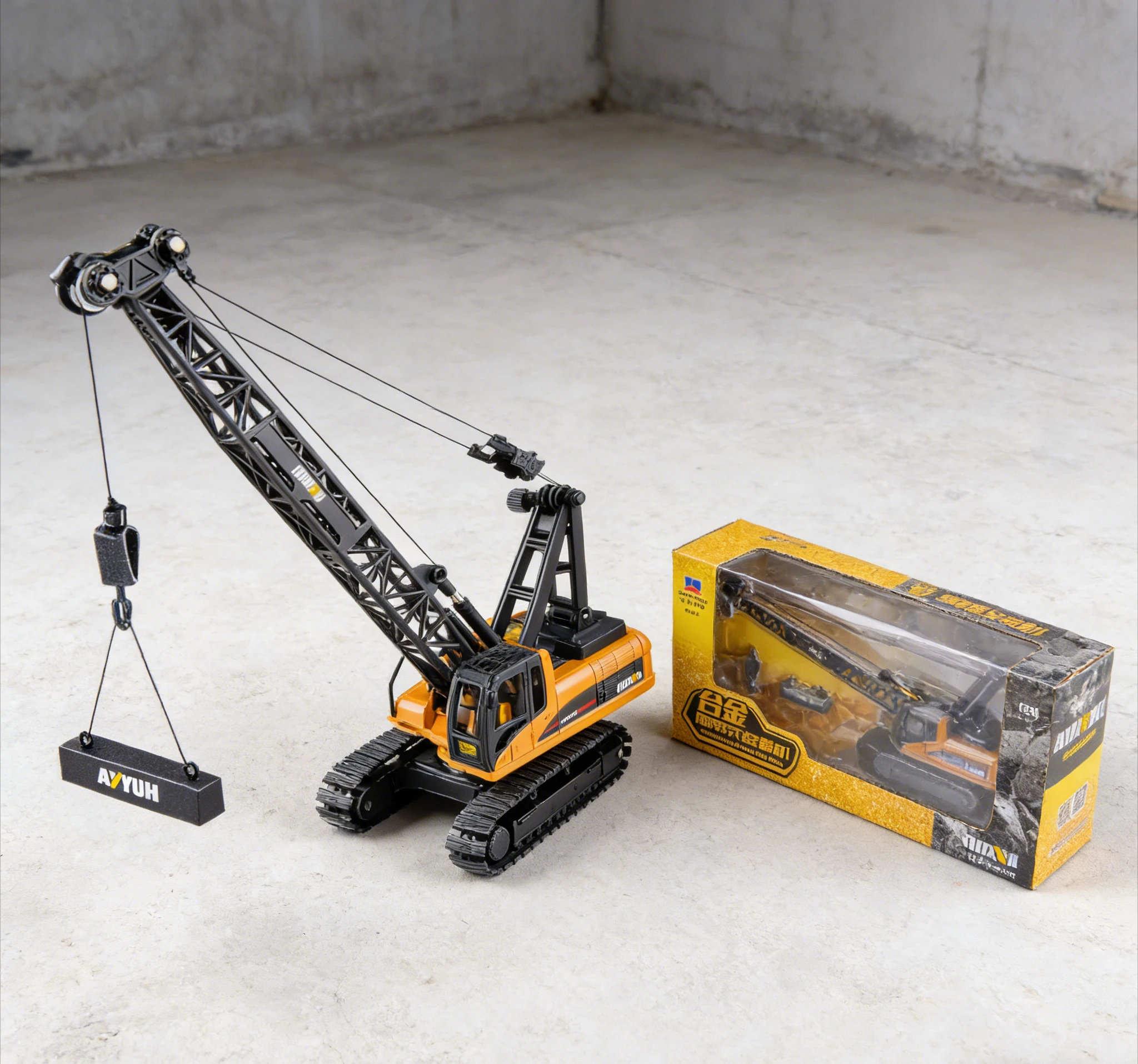 

Huiner 1:50 Diecast Alloy Crawler Crane Model Sliding Construction Truck Toy Collectible Ornament Bulk Wholesale