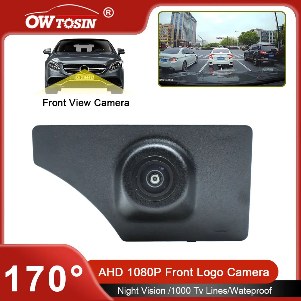 170° Fisheye AHD 1080P Car Front Camera For Volkswagen VW T-Roc TRoc 2018 2019 2020 2021 2022 Vehicle Logo Front View Camera