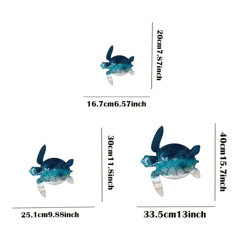

Акция, серия Ocean, художественное металлическое украшение для дома, морская черепаха, декоративное океаническое искусство, настенное украшение для детской комнаты, Пляжное украшение