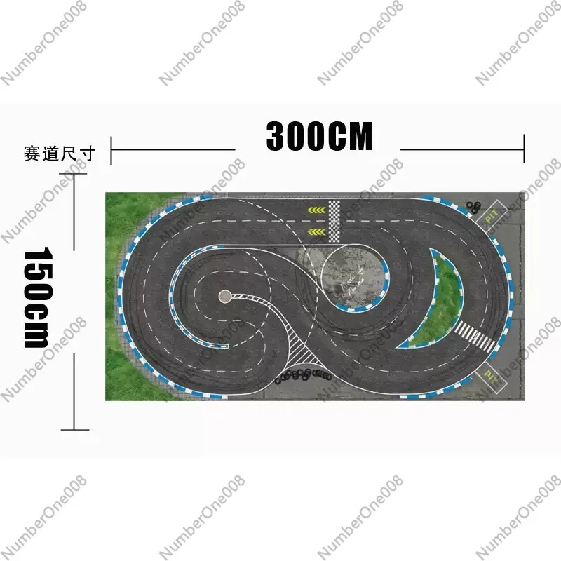 

Гоночная трасса для дрифта 1/28 RC для MINI-Z RW00 DRZ GLD BMX - Профессиональная микротрасса для автогонок с имитацией поверхности