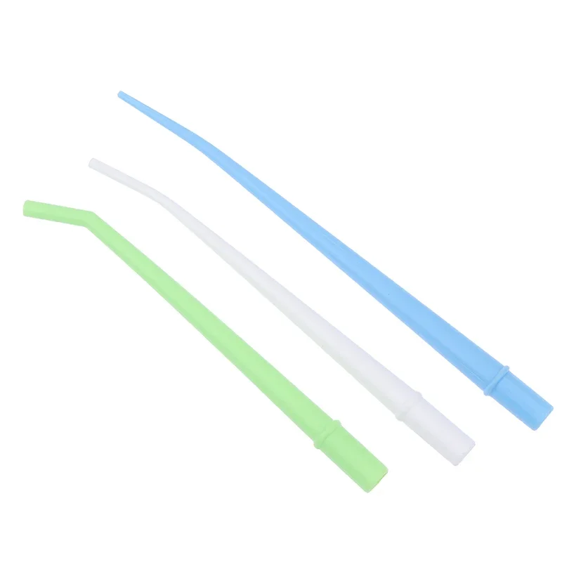 200pcs Dental Disposable Tube Elbow Saliva Ejector Suction Tube Dental Surgical Aspirator Dental Tools Dentisty