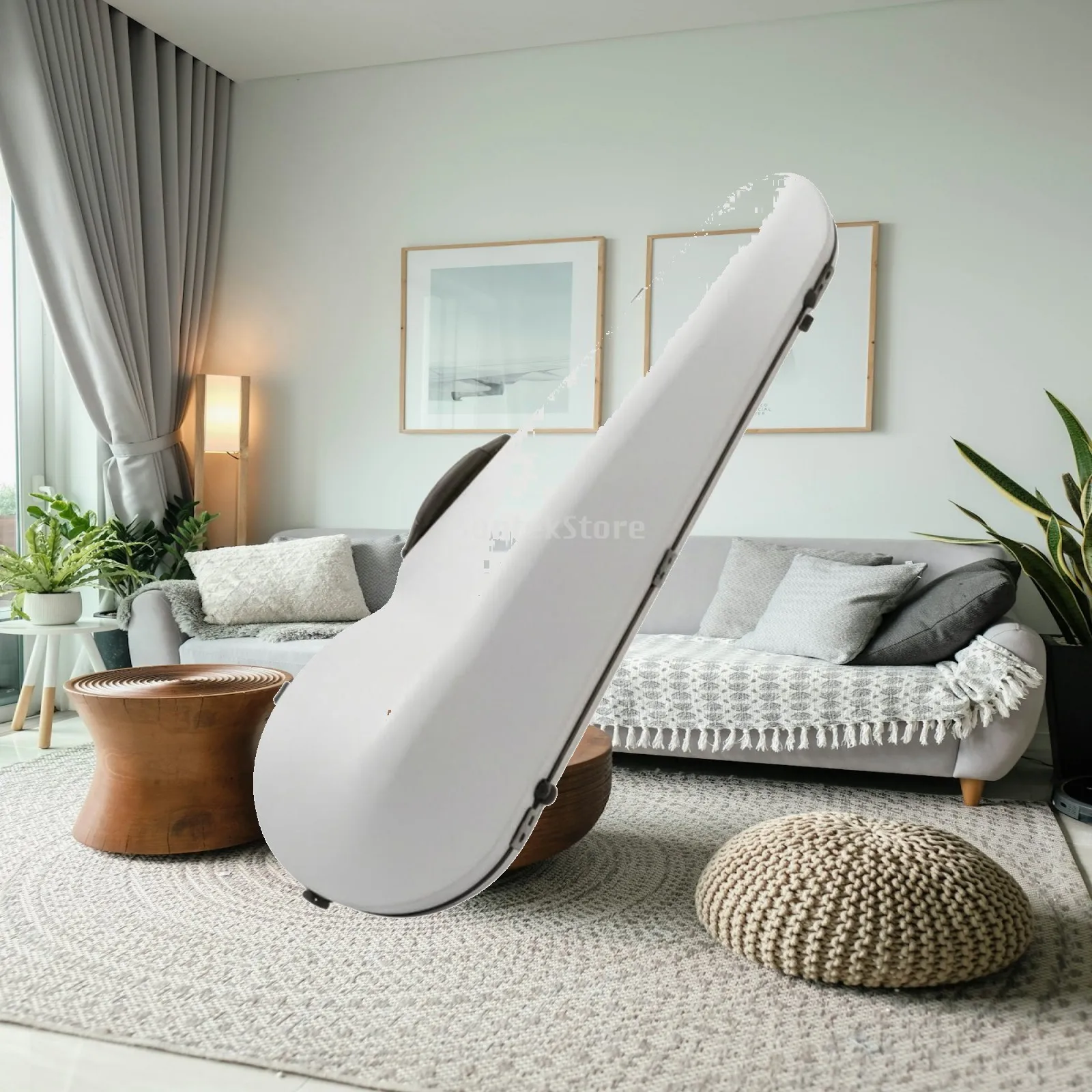 Violin Case Hard Shell 4/4 with Adjustable Shoulder Straps and Sturdy Metal Closure for Performance